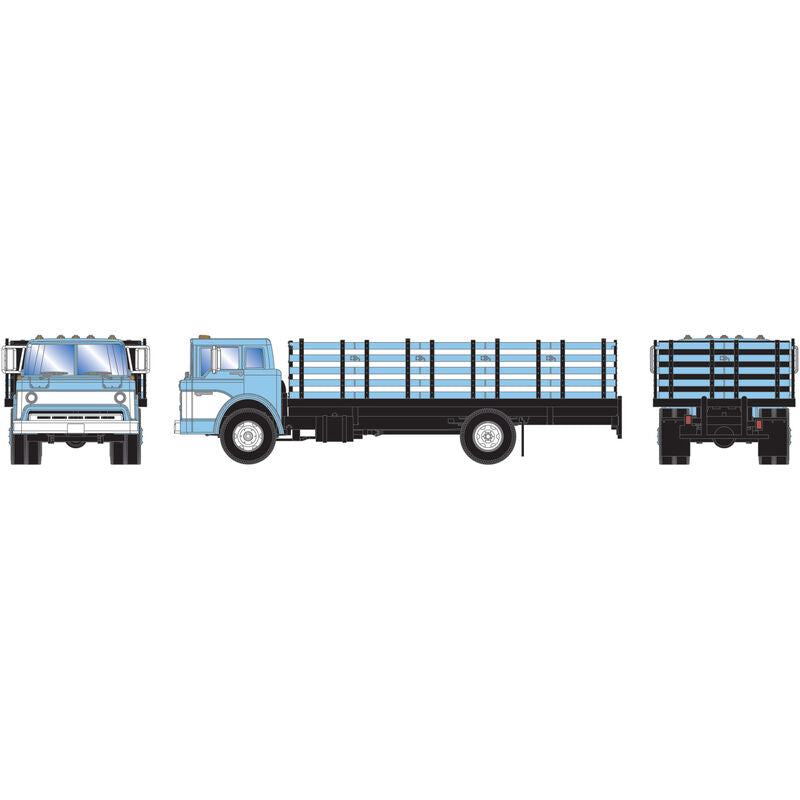 Athearn HO RTR Ford C Stake Bed, Light Blue & White - ATH92050