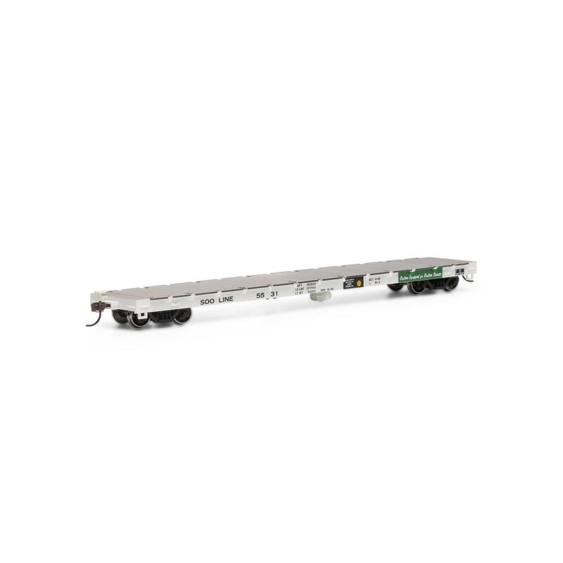 Athearn HO 60' Flat Car - Soo Line #5531