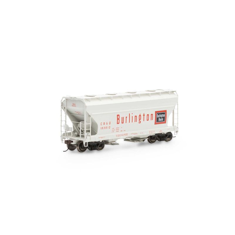 Athearn HO RTR ACF 2970 Covered Hopper, CB&Q #183910 - ATH93451