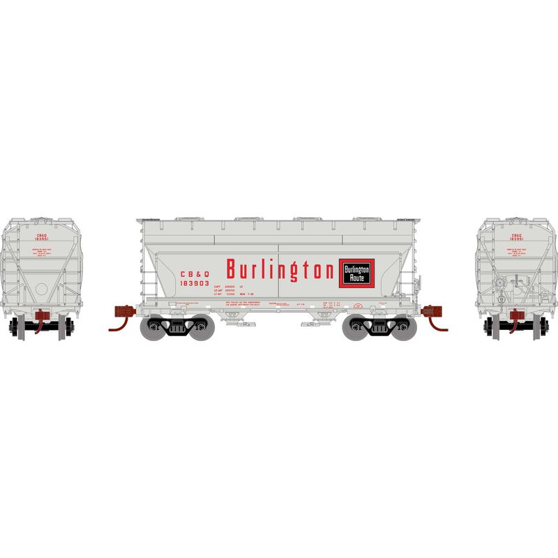 Athearn HO RTR ACF 2970 Covered Hopper, CB&Q #183951 - ATH93452