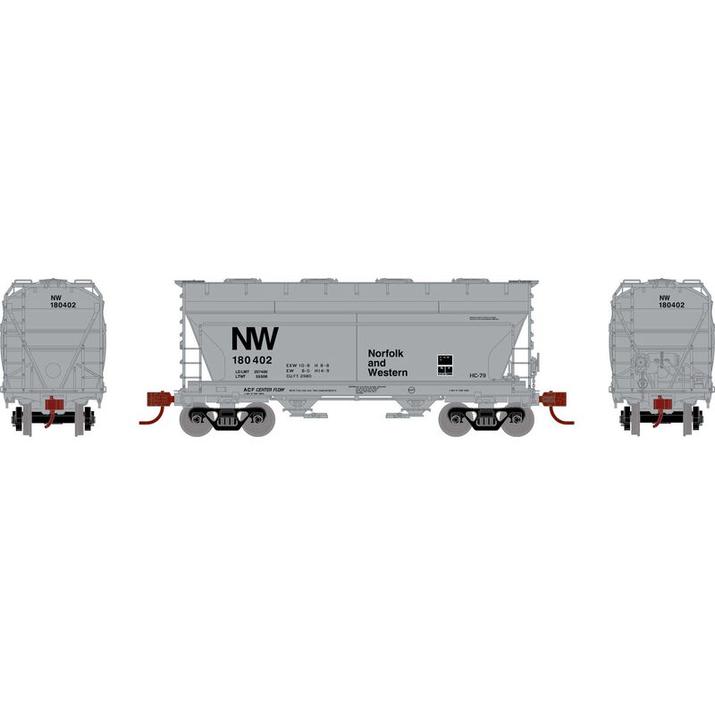 Athearn HO RTR ACF 2970 Covered Hopper, N&W #180402 - ATH93460
