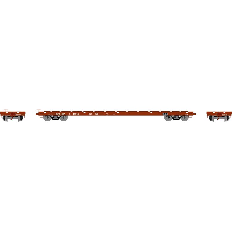Athearn HO RTR 60' Flat Car, BNSF #848916 - ATH97082