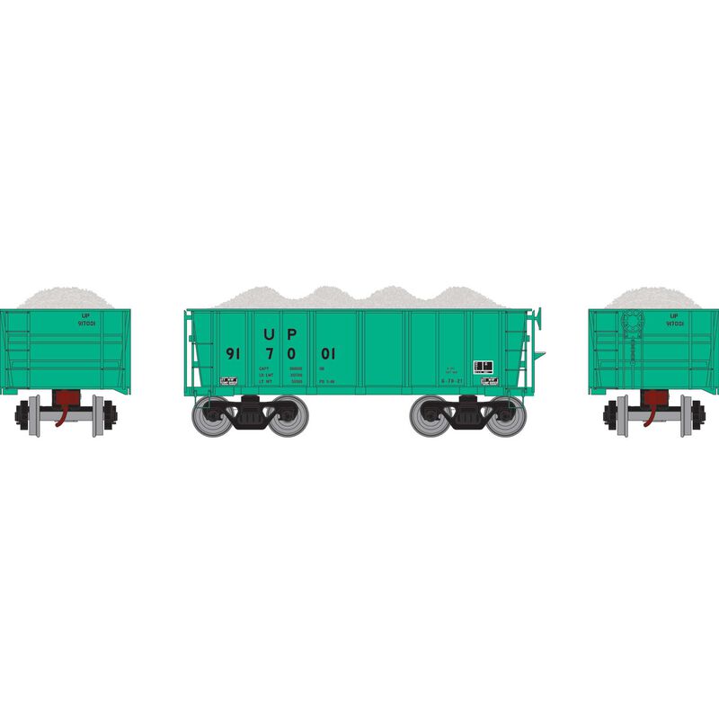 Athearn HO RTR 26' Ore Car Low Side w/Load, UP/MOW #917001 - ATH97963