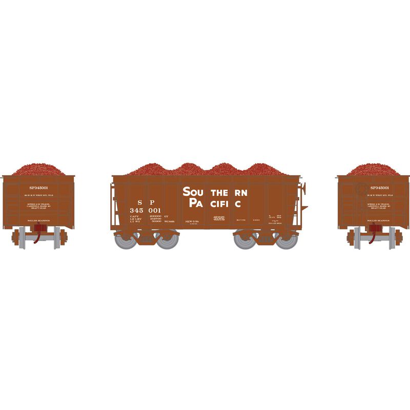 Athearn HO RTR 26' Ore Car High Side w/Load, SP #345001 - ATH97967