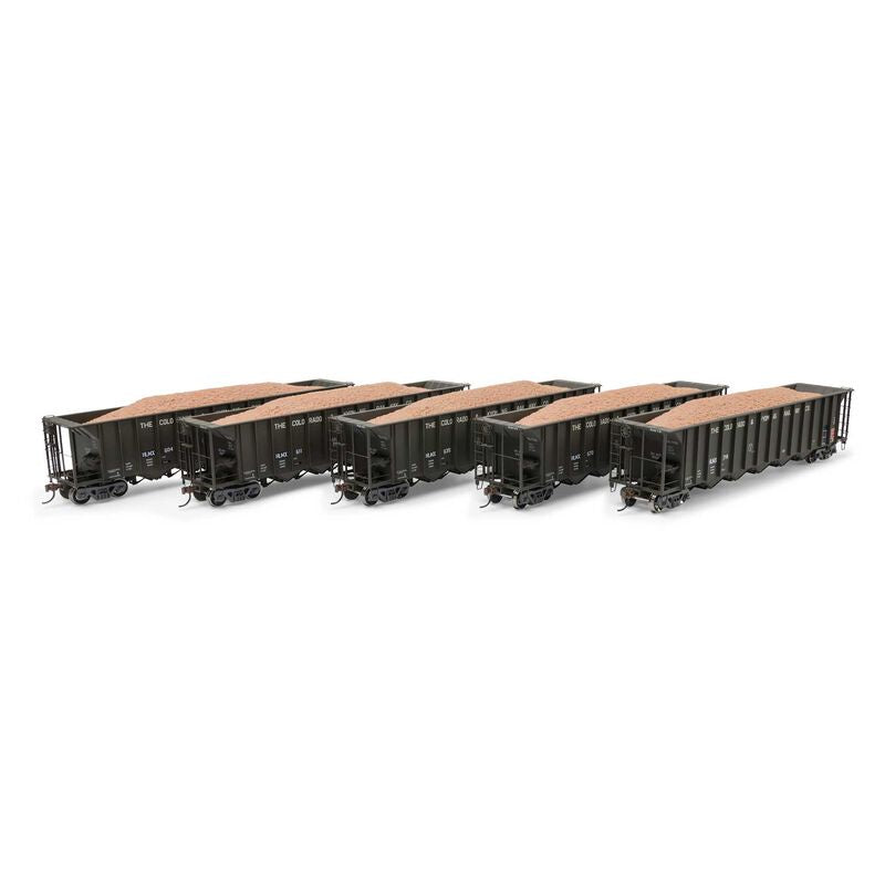 Athearn HO RTR 5-Bay Rapid Discharge Hopper, HLMX #1 (5)