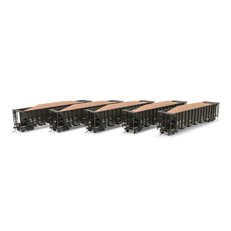 Athearn HO RTR 5-Bay Rapid Discharge Hopper , CBNS (5)