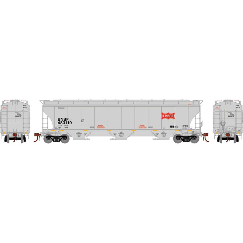 Athean Genesis HO Trinity 5161 Covered Hopper, BNSF Railway 'Frisco Heritage' #483110