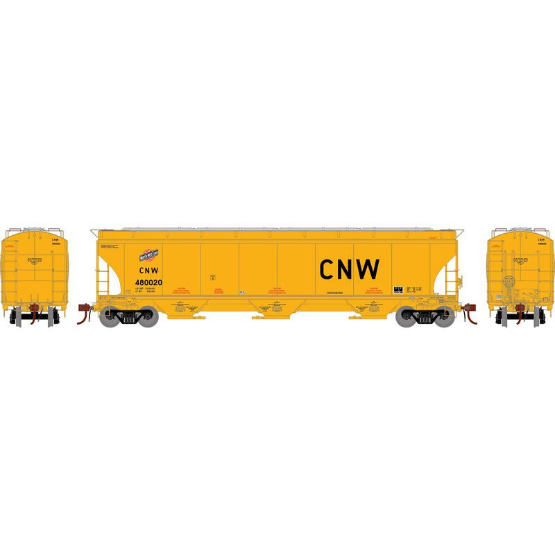 Athean Genesis HO Trinity 5161 Covered Hopper, CNW Legendary Liveries #480020