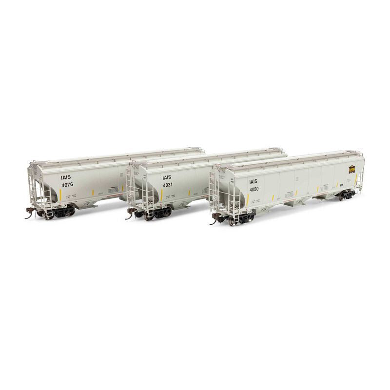 Athean Genesis HO Trinity 5161 Covered Hopper, IAIS #4031/4050/4076 (3)