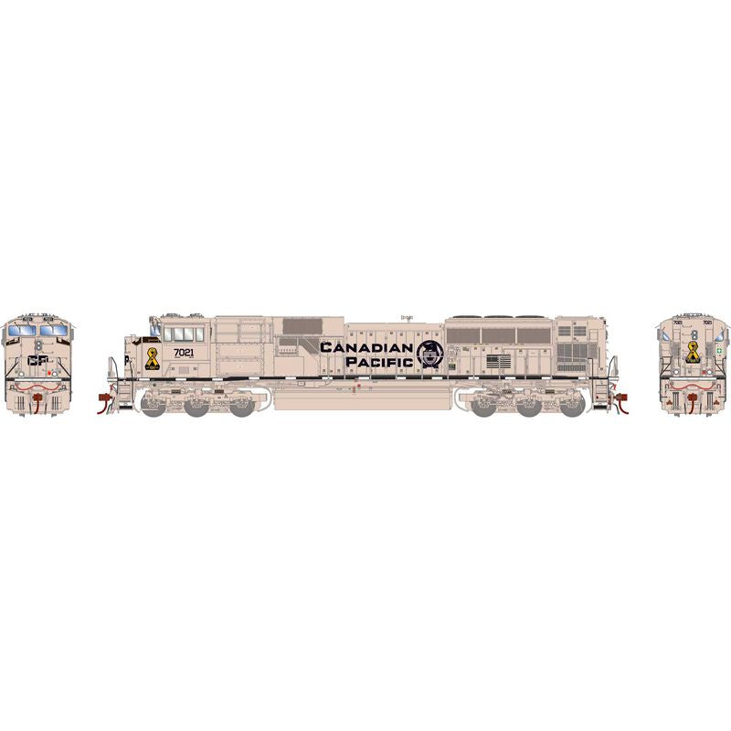 Athearn Genesis HO EMD SD70ACU Locomotive w/DCC & Sound, Canadian Pacific (CP) Military Tribute #7021