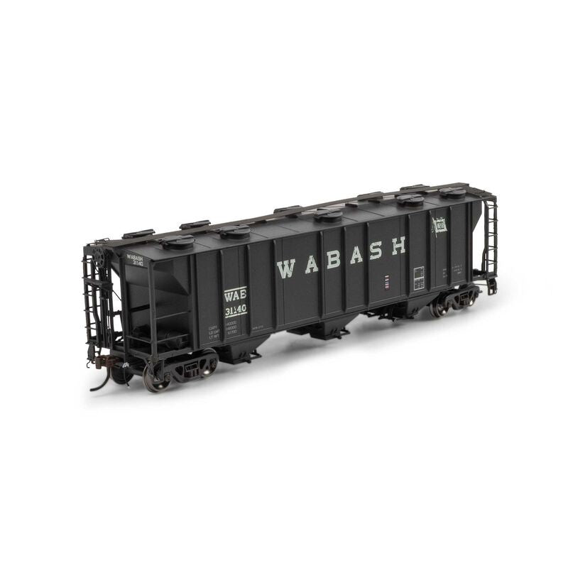 Athearn Genesis HO PS-2 2893 3-Bay Covered Hopper, WAB Primed for Grime #31140