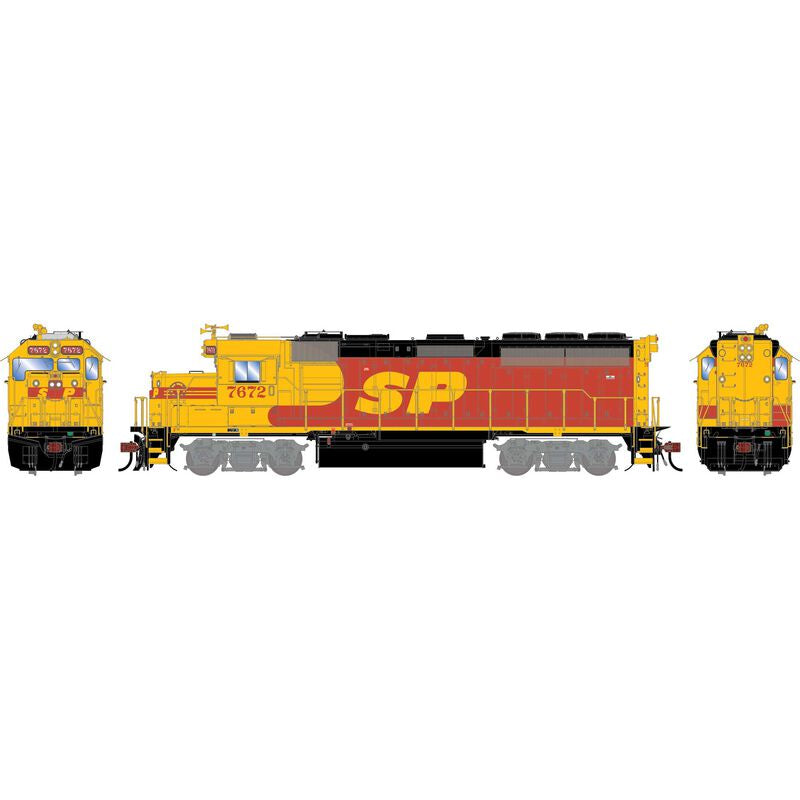 Athearn Genesis HO GP40-2 Locomotive, Southern Pacific (SP) 'Kodachrome' #7672