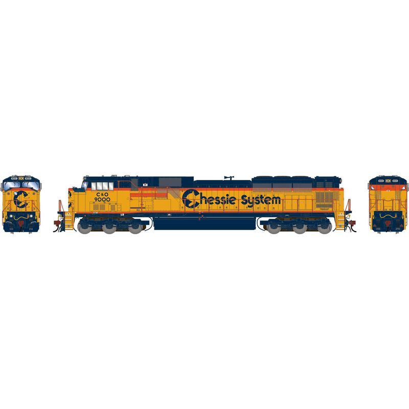 Athearn Genesis HO SD80MAC Locomotive w/DCC & Sound, Legendary Liveries Chessie System (C&O) #9000