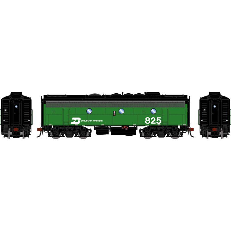 Athearn Genesis HO F9B Locomotive w/DCC & Sound, Burlington Northern (BN) 'Freight' #825