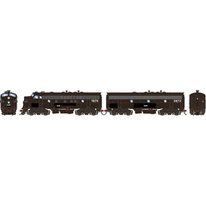 Athearn Genesis HO F7A/F7B Locomotive w/DCC & Sound, Primed For Grime Conrail (CR) 'Ex-PC' F7A- #1879 F7B- #3872