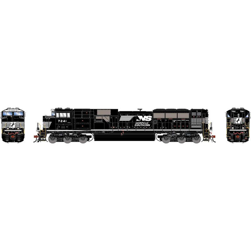 Athearn Genesis HO SD70ACU Locomotive w/DCC & Sound, Norfolk Southern (NS) #7241