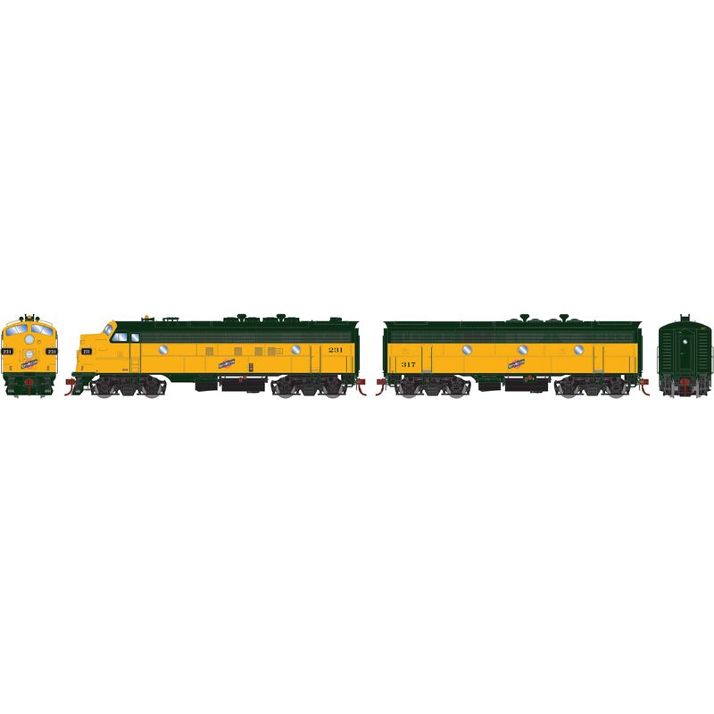 Athearn Genesis HO FP7A/F7B w/DCC & Sound, C&NW #231/#317 - ATHG19522