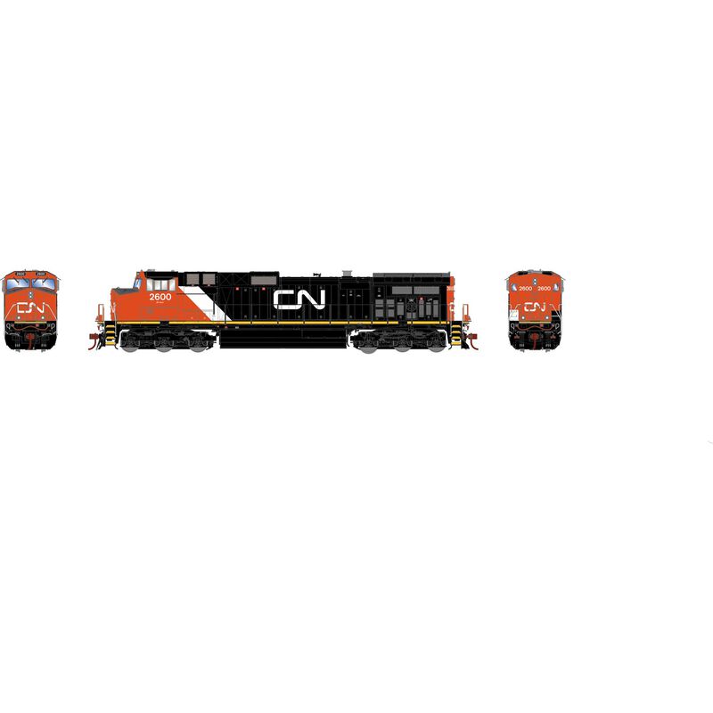 Athearn Genesis HO G2 Dash 9-44CW, CN #2600 - ATHG31533
