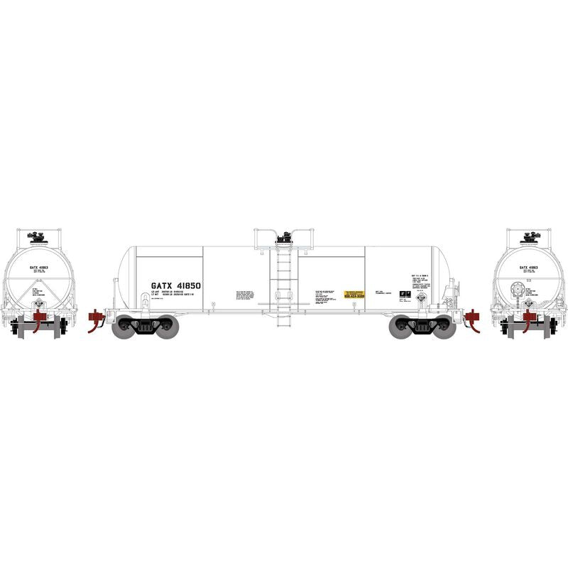 HO 20K Gal Acid Tank, GATX/White #41850