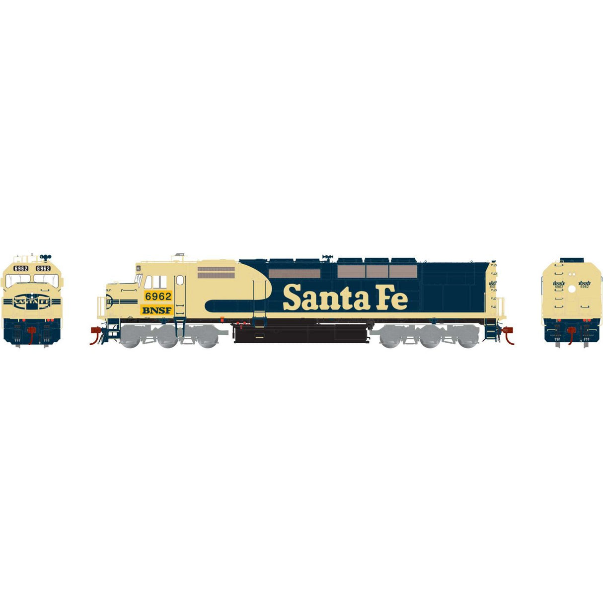 Athearn Genesis HO SDP40F w/DCC & Sound, BNSF #6962 - ATHG63996