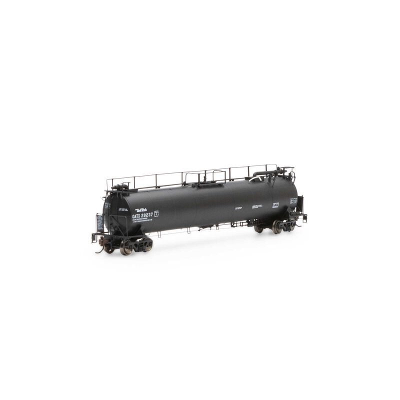 Athearn Genesis HO TankTrain Intermediate, GATX/Black Small #28237 - ATHG67943