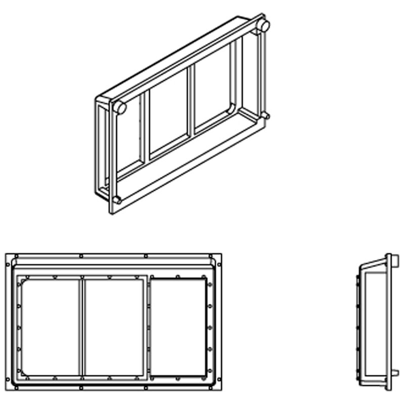 Athearn Genesis HO All-Weather Window, 3 Pane (6) - ATHG68222