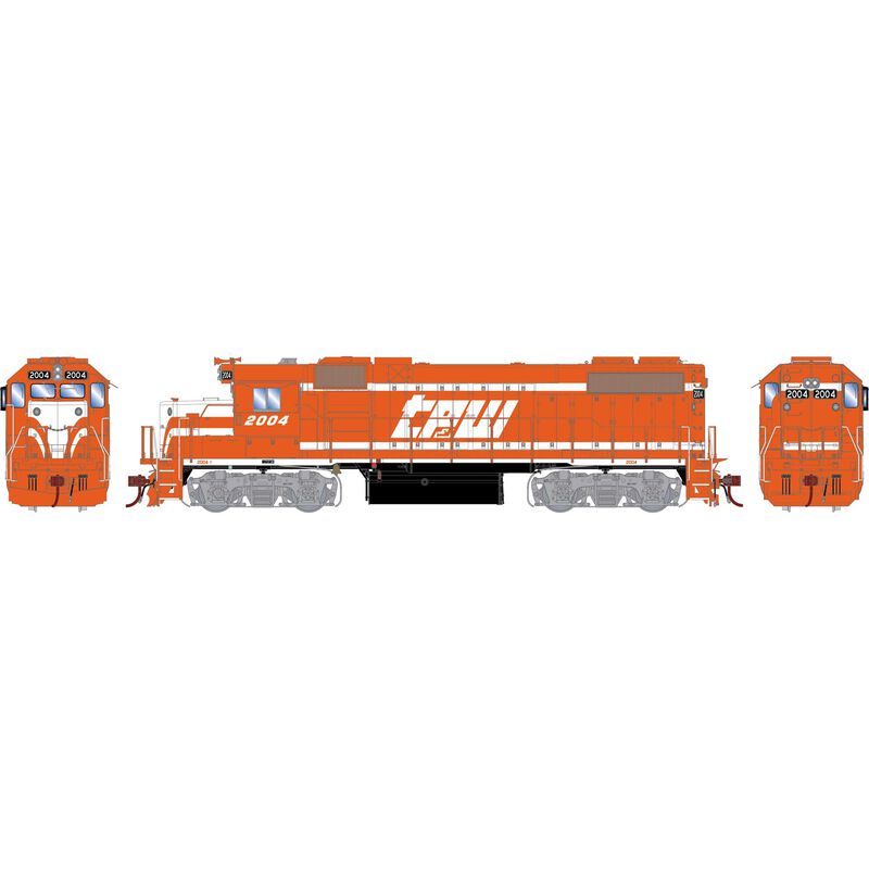 Athearn Genesis HO GP38-2, TP&W/Red & White #2004 - ATHG68748