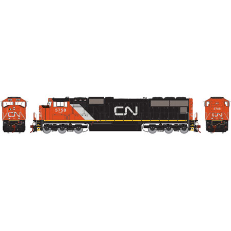 Athearn Genesis HO SD75I w/DCC & Sound, CN #5758 - ATHG69350