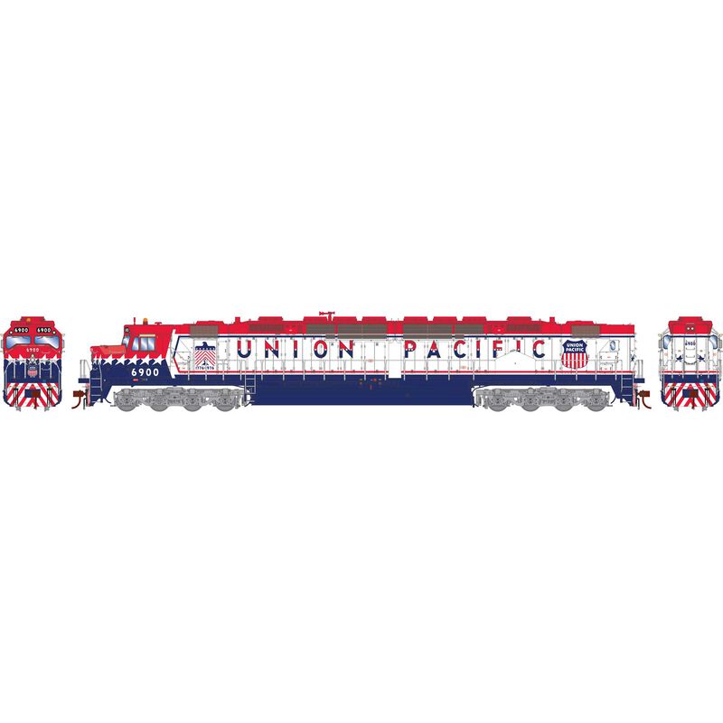 Athearn Genesis HO DDA40X, UP #6900 w/ICC Caboose #25717