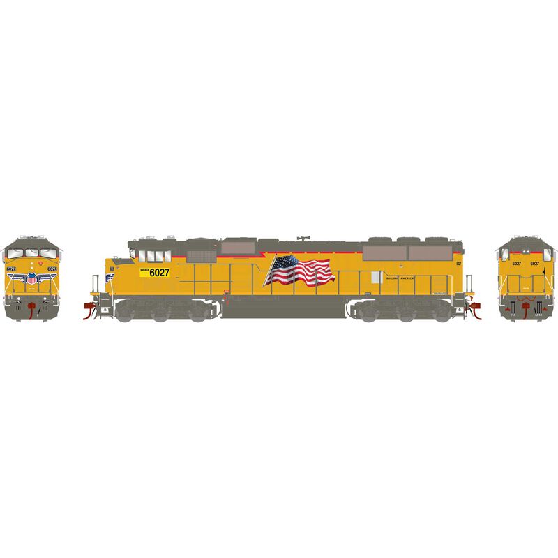 Athearn Genesis HO G2.0 SD60M Tri-Clops, Ex-UP WAMX #6027 - ATHG75530