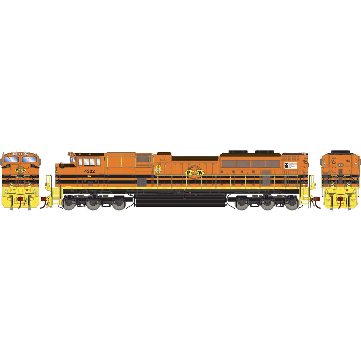 Athearn Genesis HO SD70M-2 w/DCC & Sound, Providence & Worcester (P&W) #4302