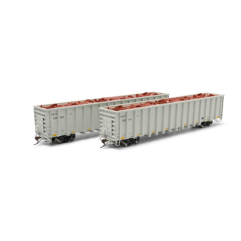 Athearn Genesis HO NSC 6400 Gondola w/Scrap Load, FWTX #620053/620118