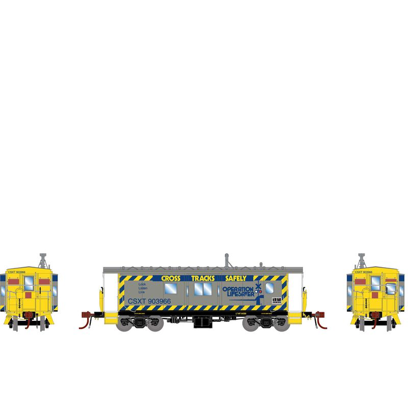 Athearn Genesis HO C-27 ICC Caboose/Light & Snd,CSX/OLS/ORB#903966 - ATHG78342