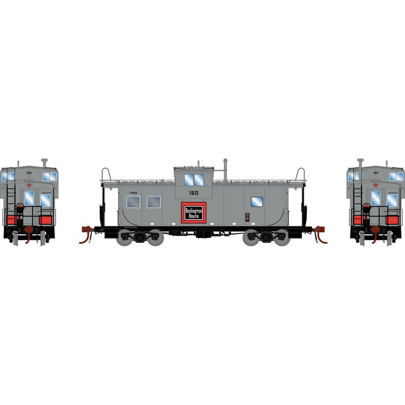 HO ICC Caboose w/ Lights, FW&D #160