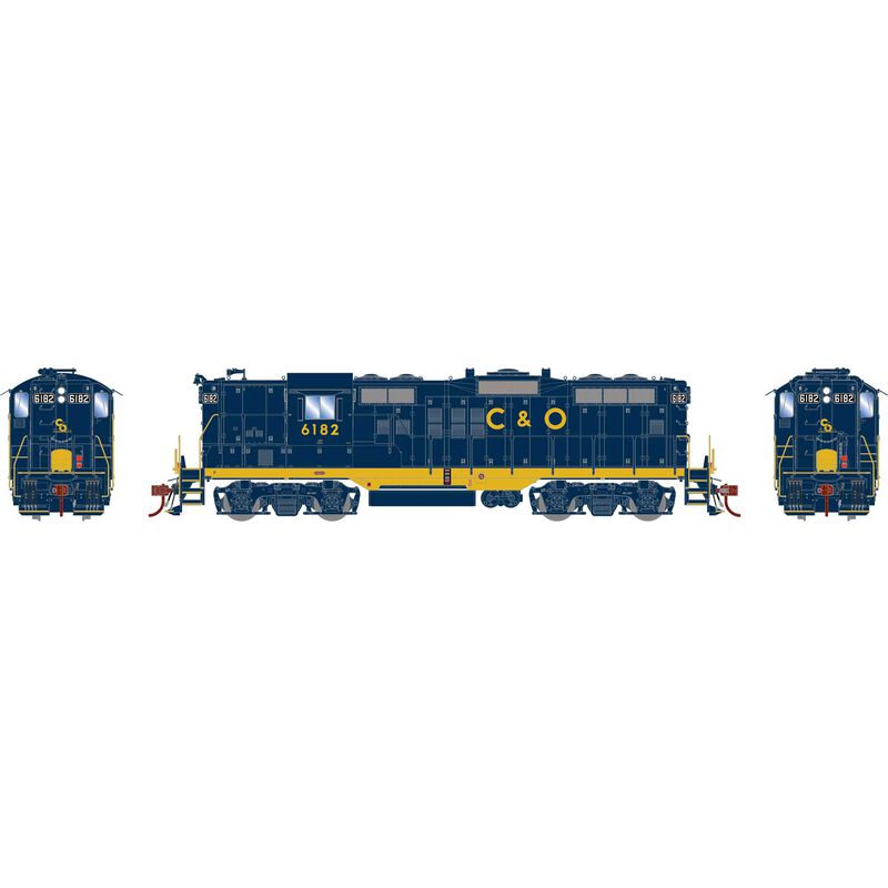 Athearn Genesis HO GP9 w/DCC & Sound, C&O #6182