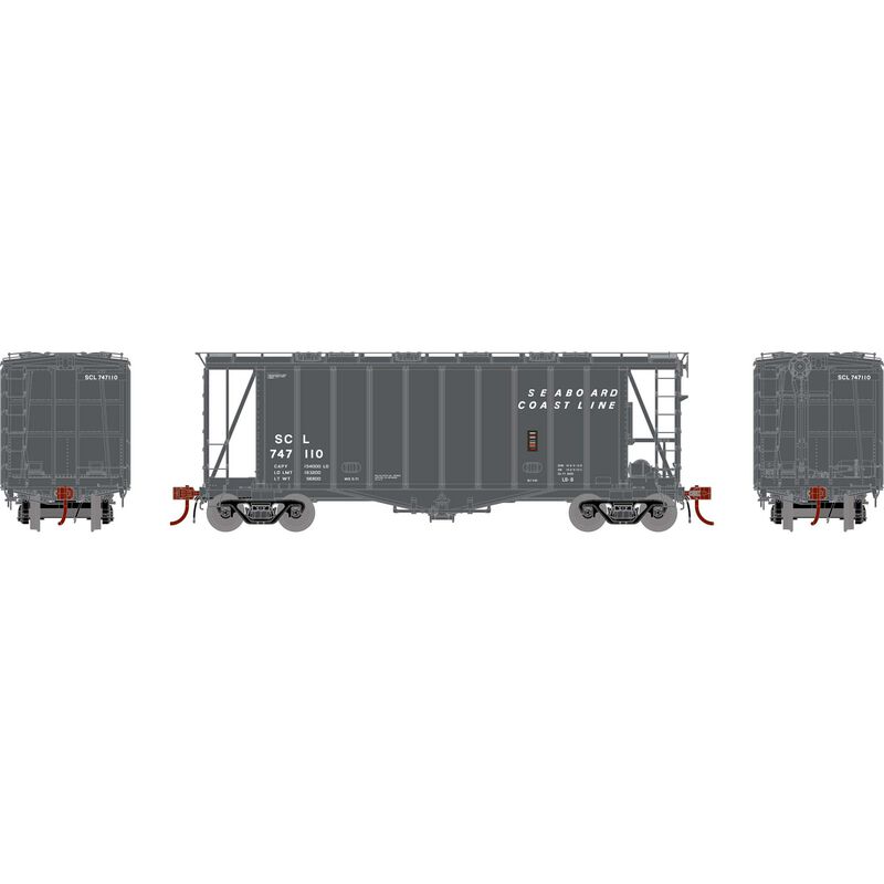 Athearn Genesis HO GATC 2600 Airslide Hopper, SCL #747110 - ATHG87474