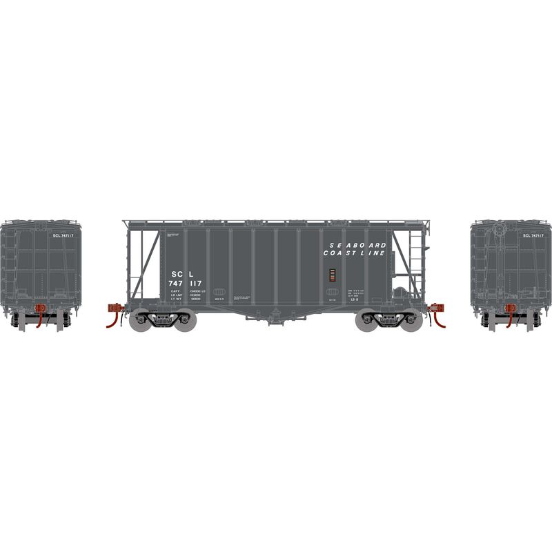 Athearn Genesis HO GATC 2600 Airslide Hopper, SCL #747117 - ATHG87475