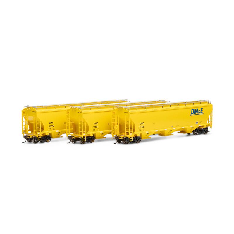 Athearn Genesis HO Trinity 3-Bay Hoppers, DM&E # 2 (3)