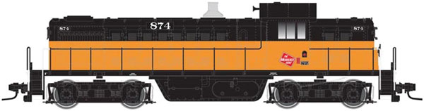 Atlas HO Alco RS1 - LokSound and DCC - Classic Gold -- Milwaukee Road 874 (orange, black, TMR Logo on Cab)