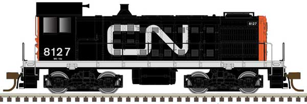 Atlas HO Alco S2 - LokSound and DCC - Master(R) Gold -- Canadian National 8129 (black, red, white, Large Noodle Logo)