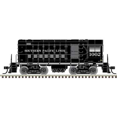 Atlas HO Alco HH600/660 - Standard DC - Master(R) Silver -- Southern Pacific 1003 (black, white) - ATL10003982