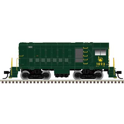 Atlas HO Alco HH600/660 - LokSound and DCC - Master(R) Gold -- Central Railroad of New Jersey 1023 (green, yellow) - ATL10003988
