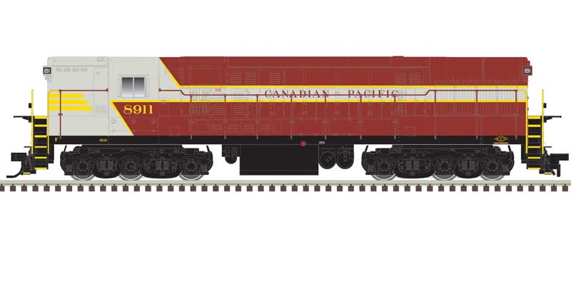Atlas HO FM H-24-66 Phase 2 Trainmaster - LokSound & DCC - Master(R) Gold -- Canadian Pacific #8911 (Late Scheme, gray, maroon, yellow)
