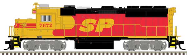 EMD GP40-2 - Sound and DCC - Master(R) Gold -- Southern Pacific #7672 (SPSF Merger, red, yellow, black)