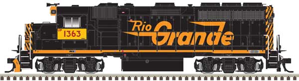 Atlas HO EMD GP40-2 - Sound and DCC - Master(R) Gold -- Union Pacific #1363 (Front Ditch Lights, Ex-DRGW, black, Aspen Gold, yellow)