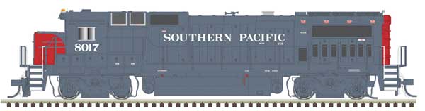 Atlas HO GE Dash 8-39B - LokSound and DCC - Master(R) Gold -- Southern Pacific #8017 (gray, red)
