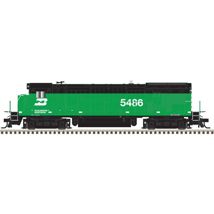 Atlas HO B30-7 Low Nose - Sound and DCC - Master(R) Gold -- Burlington Northern #5491 (Cascade Green, black, white)