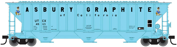 Atlas HO Thrall 4750 Cov Hop,UCTX/Asbury Graphite #45123 - ATL20005456