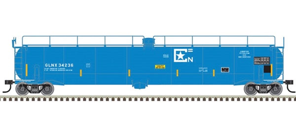 Atlas ACF 33,000 Gallon Tank Car - Ready to Run - Master(R) -- GLNX Corportation #34236 (blue, white) - ATL20005970
