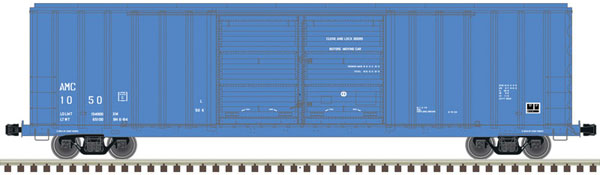 Atlas HO FMC 5503 52' Double-Door Boxcar - Ready to Run - Master(R) -- Amador Central 1069 (blue, white) - ATL20006293